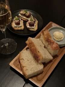Homemade Bread and Butter at Stofa Restaurant in Ottawa