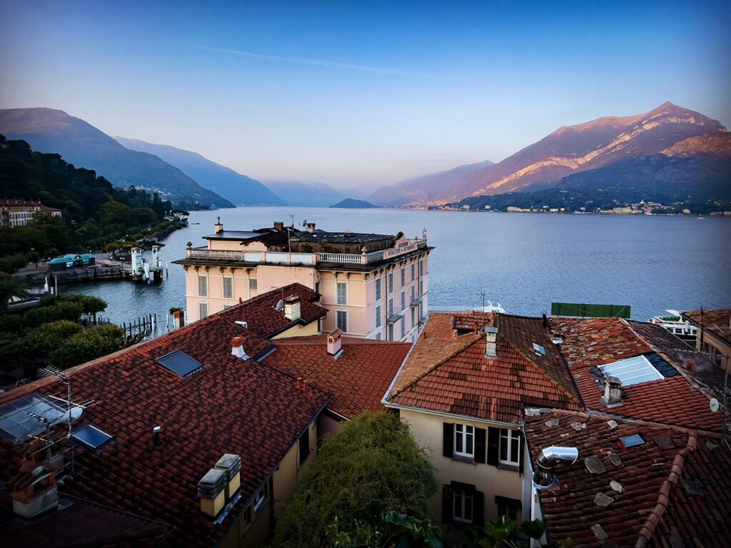 Sunset over Lake Como from Bellagio