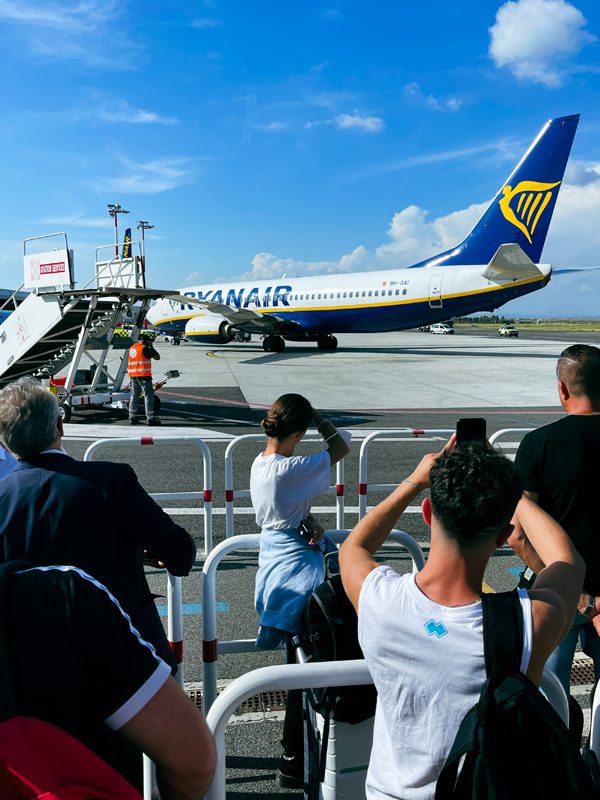 Flying to Malta