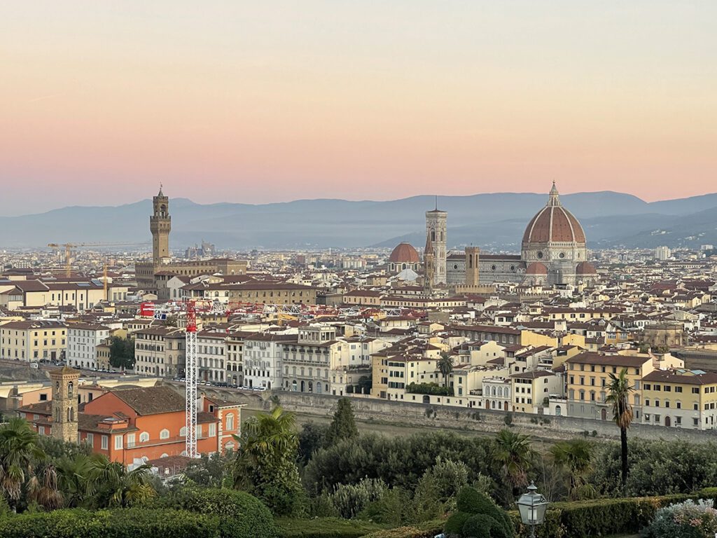 The view from Piazzale Michelangelo in Florence.