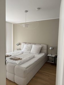 Our vacation condo bedroom in Munich
