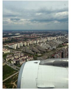 Flying into Belgrade