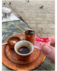 Bosnian Coffee with Turkish Delight