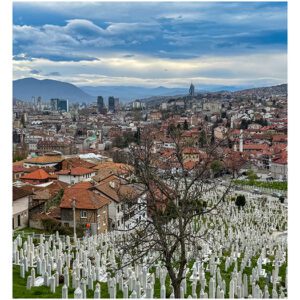 Cemetary on the way to the Yellow Fortress in Sarajevo
