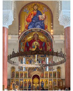 Interior Frescoes in St. Mark's Church in Belgrade