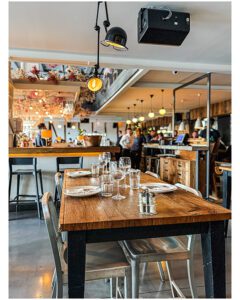 Interior of Ambar in Belgrade