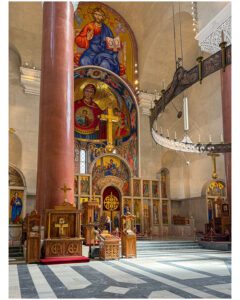 Interior of St. Mark's Church in Belgrade