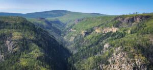 Spectacular views on the Kettle Valley Rail Trail in the Okanagan Valley