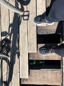 The Kettle Valley Railway Cycling trail in the Okanagan Valley British Columbia