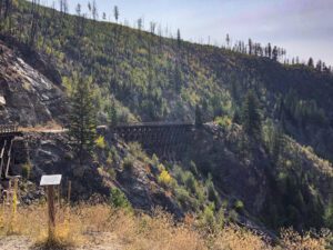 The Kettle Valley Railway in the Okanagan Valley British Columbia