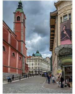 The streets of Ljubljana Slovenia