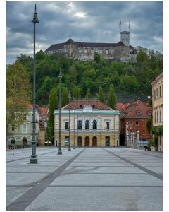Ljubljana Castle from Congress Square
