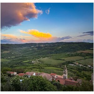 Sunset View from Motovun walls