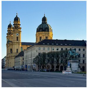 Theatinerkirche on Ludwigstrasse in Munich
