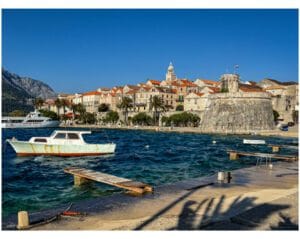 The walled city of Korčula