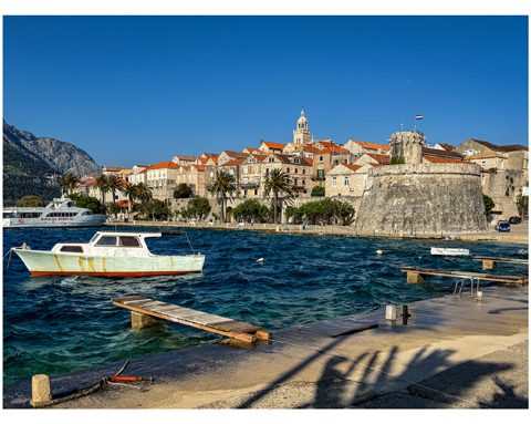 The walled city of Korčula