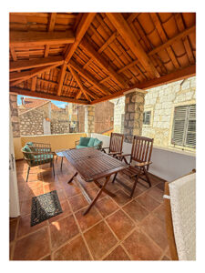 The deck at our Dubrovnik vacation rental