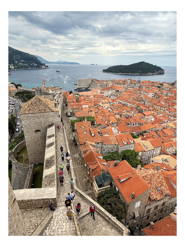Looking down from the highest tower