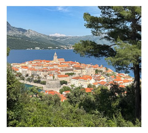 Korčula from afar