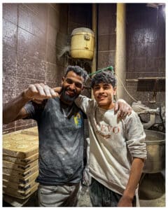 An Aish Baladi Bakery and it's friendly workers